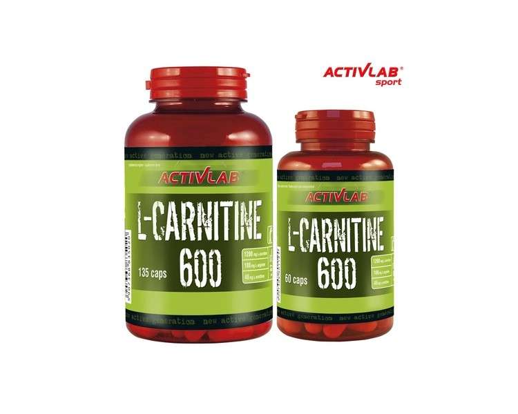 L-Carnitine 600 Fat Burner Weight Loss Convert Fat into Energy - 60 Capsules