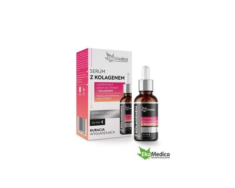 Face Night Serum with Collagen/Hyaluronic Acid/Vitamin C 20ml