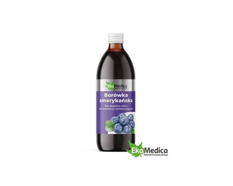 Blueberry Immune Support Energy Metabolism EKAMEDICA 500ml