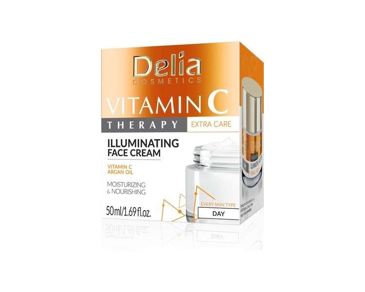 Delia Cosmetics Vitamin C Therapy Illuminating Face Cream with Argan Oil 50ml Day Cream