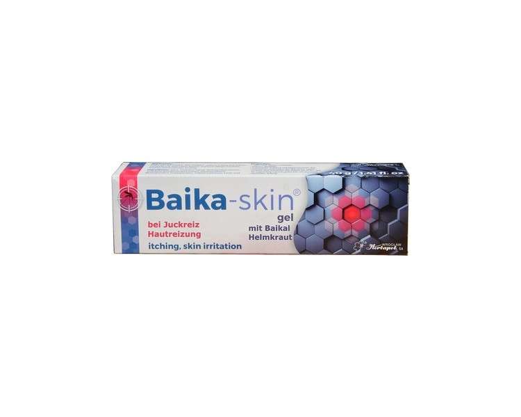 Baika-skin Gel 40g Wound Gel for Itching Skin Irritation Insect Bites Skin Allergy Rash Healing Ointment with Baikal Skullcap Antibacterial