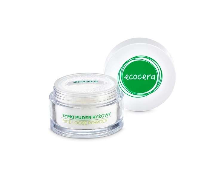 ECOCERA Rice Loose Powder for Oily and Combination Skin Hypoallergenic Translucent Light Powder