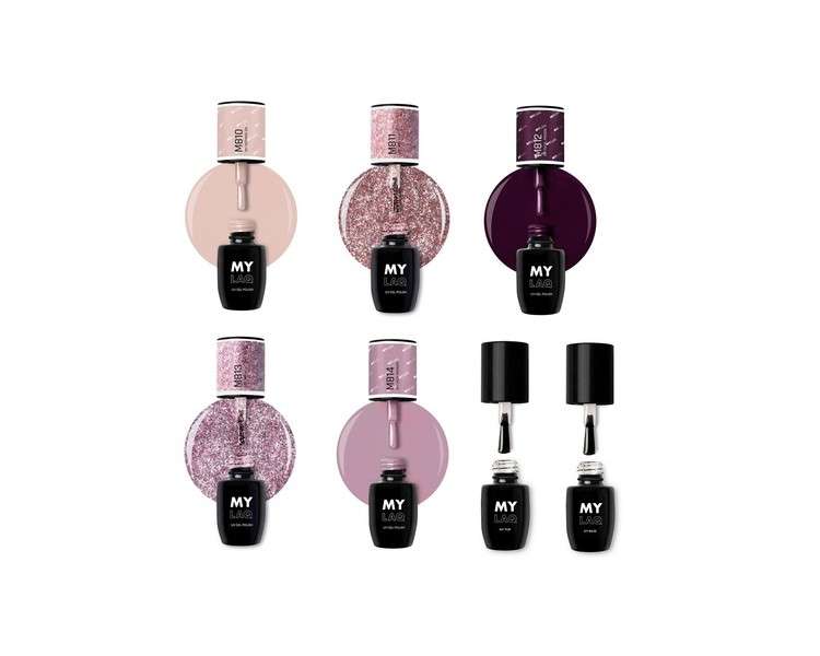 MyLaQ NEONAIL UV Nail Polish 5ml MY DANGEROUS Top MY UV NAIL POLISH SHINING PINK