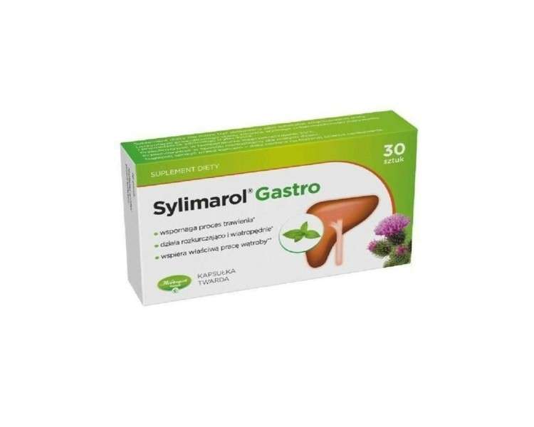 SYLIMAROL GASTRO Protects Liver Tissue Digestive Disorders 30 Capsules