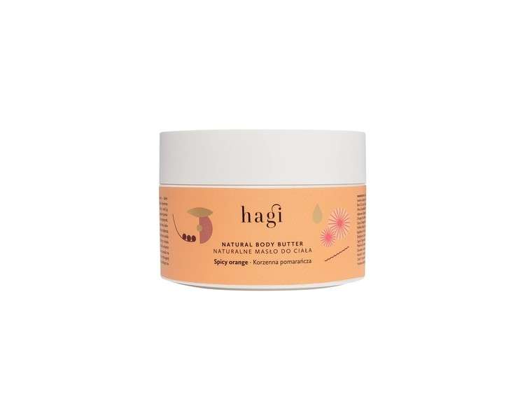 HAGI Natural Spicy Orange Body Butter with Shea Butter, Cocoa Butter, Mango Butter 200ml