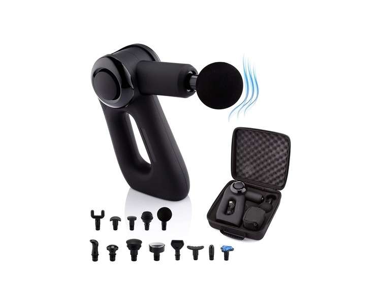 Medivon Gun TYTAN PRO Wireless Hand Massage Gun with Heated and Cooling Massage Head 5 Working Modes 13 Massage Heads