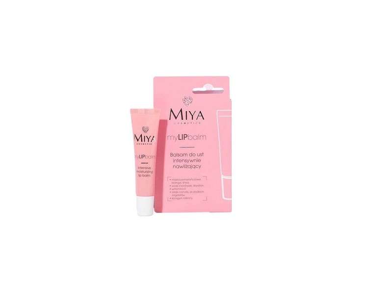 Miya Vegan Intensive Moisturising Lip Balm with Shea Butter 15ml