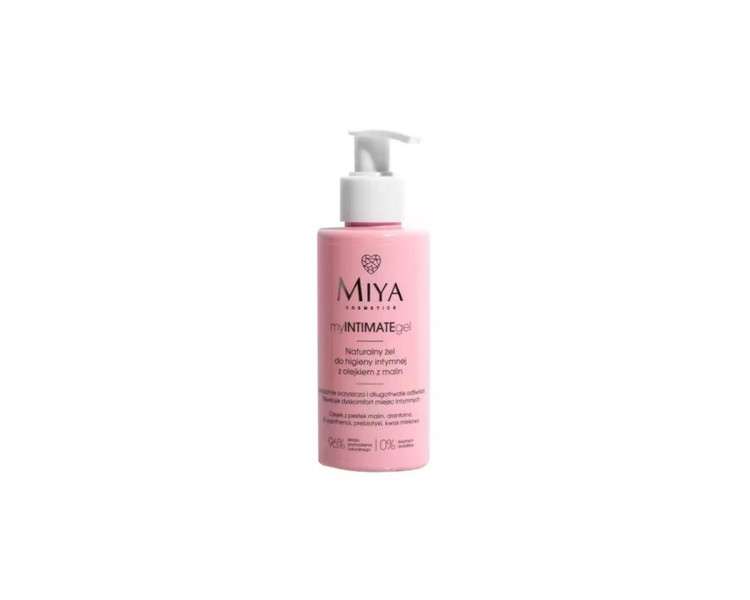 Miya Cosmetics MyIntimateGel Natural Intimate Care Gel with Raspberry Oil 140ml