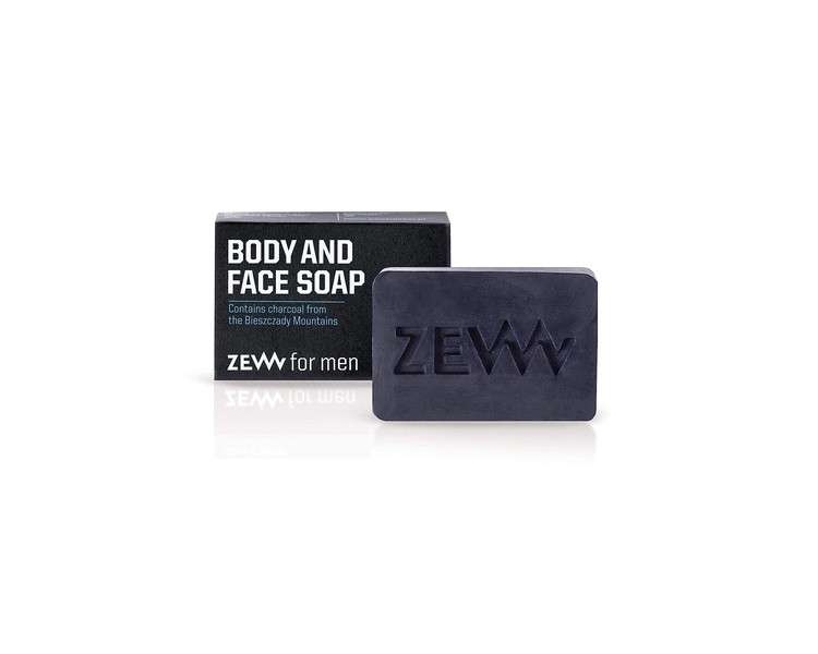 ZEW for Men Body and Face Soap Natural Cleansing Bar 85ml - For All Skin Types