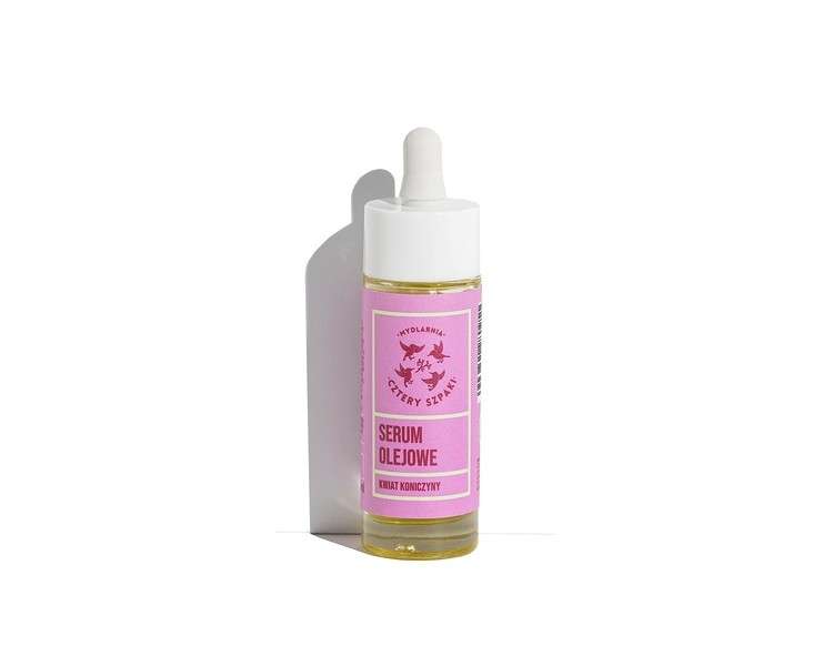 Four Starlings Soapmakers Clover Flower Oil Face Serum Natural Moisturizing and Firming with Vitamin C Blend of Organic Oils Rose and Clover Infused 30ml