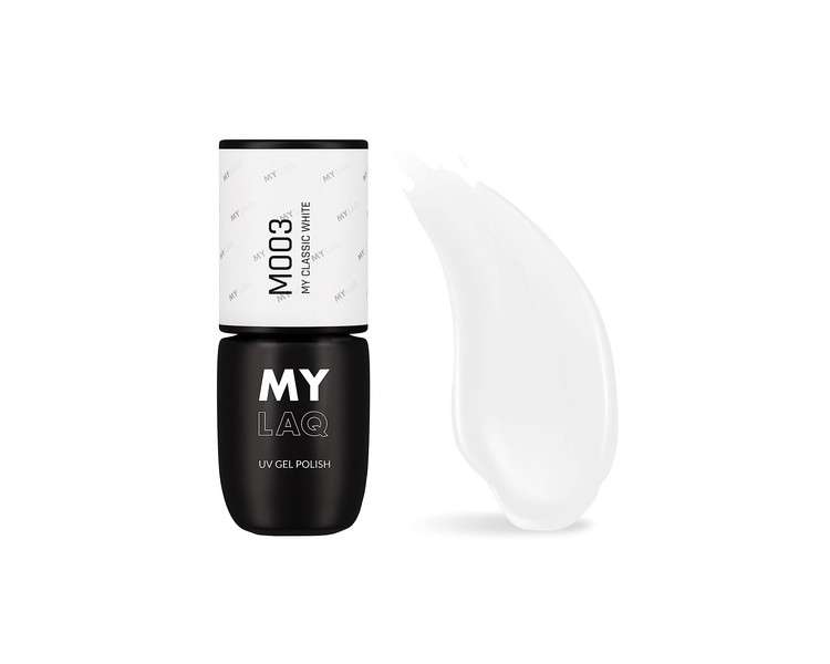 MYLAQ UV Nail Polish My Classic White 5ml