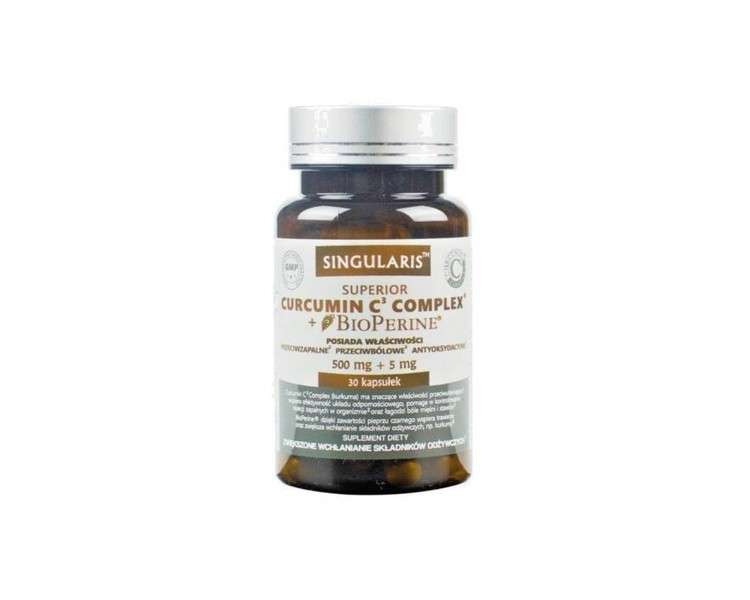 Curcumin C3 Complex + Bioperine 30 Capsules Turmeric Anti-inflammatory and Antioxidant