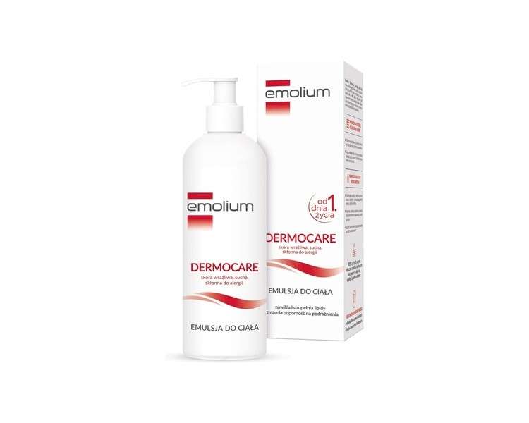 Emolium Body Lotion for Dry and Irritated Skin Softens and Tones the Skin Children and Infants 400ml