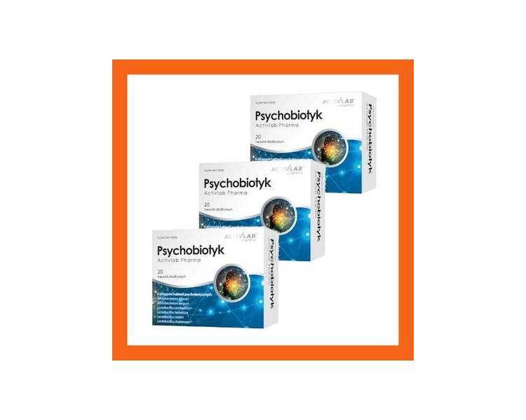 ACTIVLAB Psychobiotic PsychoBOTIC Probiotic Stress Gut 20/40/60 Capsules