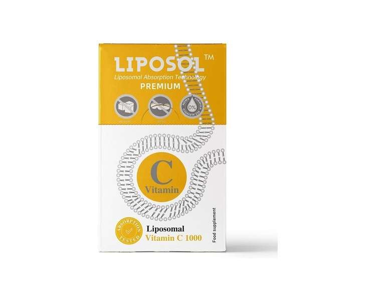 Aliness Liposomal Vitamin C 1000mg Sachets for Immune Health 40 Softgel Slow Release Sachets