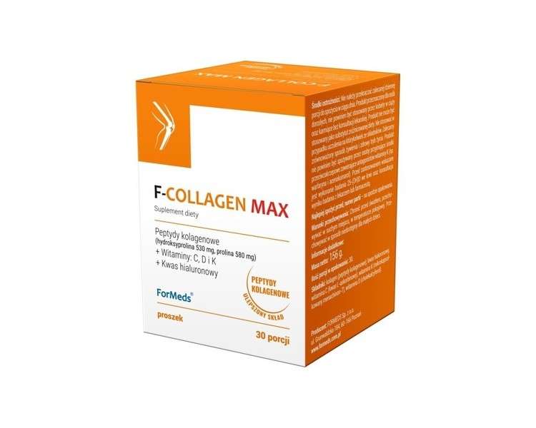 Formeds F-COLLAGEN MAX Collagen Powder 156g with Hyaluronic Acid, Vitamin C, D, K