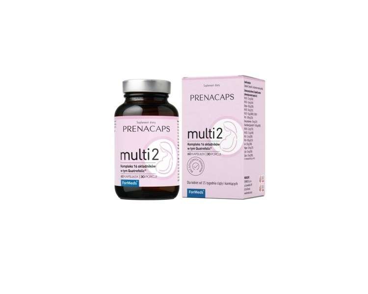 ForMeds Prenacaps Multi 2 Vitamin Complex for Women from the 13th Week of Pregnancy