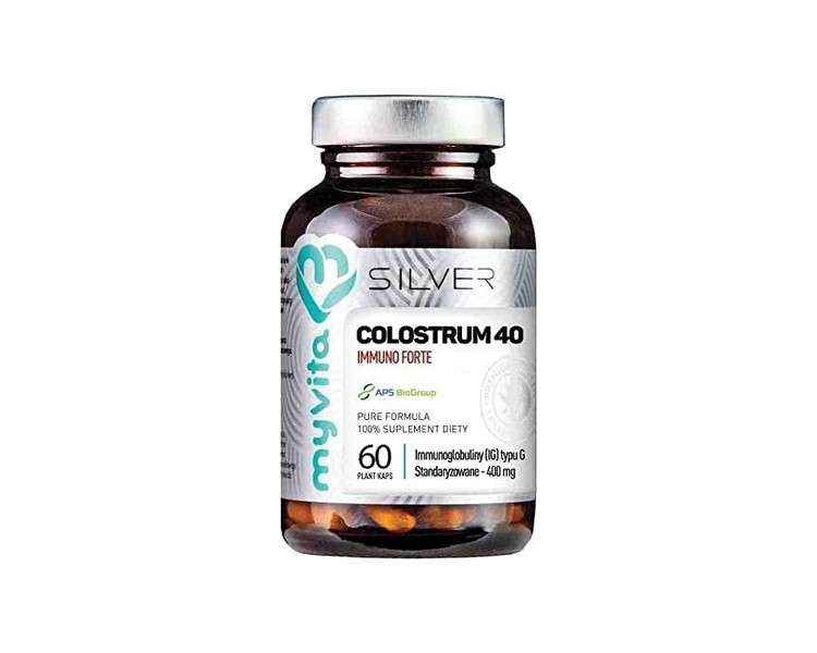 Colostrum 40 Immuno Forte IG Type G Standardized 60 Capsules 400mg