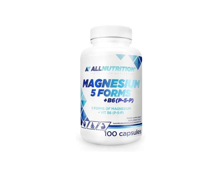 ALLNUTRITION Magnesium 5 Forms and B6 Dietary Supplement 100 Capsules