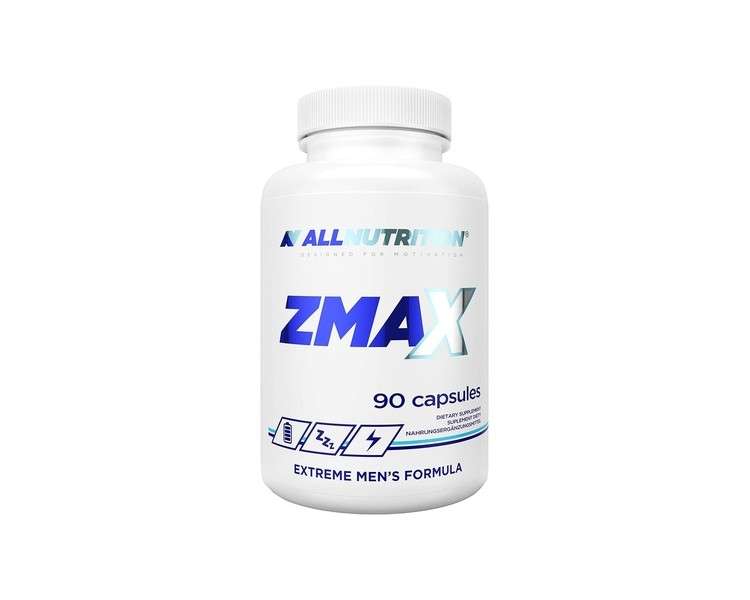 ALLNUTRITION Zmax Zinc Citrate Magnesium Citrate Vitamin B6 Supplement for Better Sleep Regeneration Heart Rhythm Healthy Bones 90 Capsules