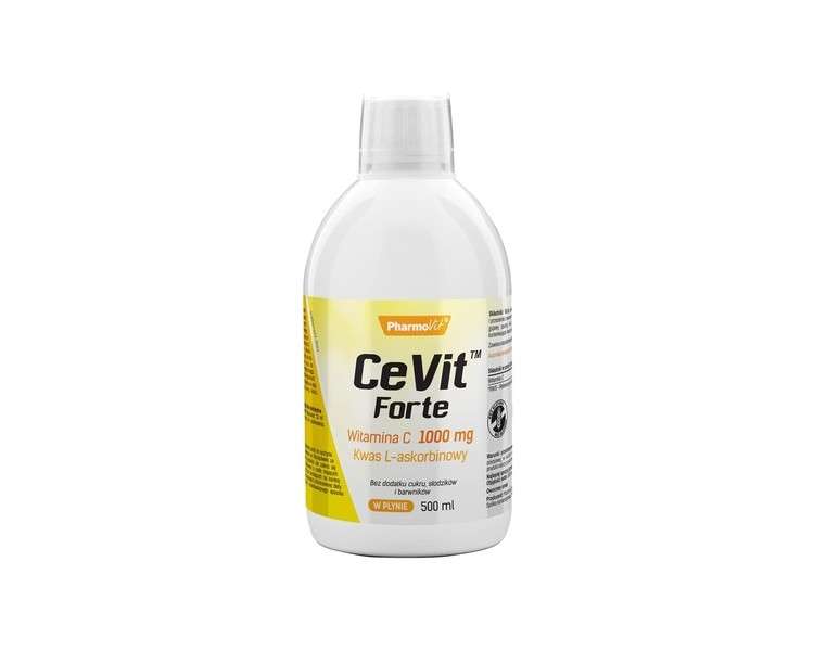Vitamin C CEVIT FORTE 1000mg L-ascorbic Acid Liquid 500ml Fruits Taste