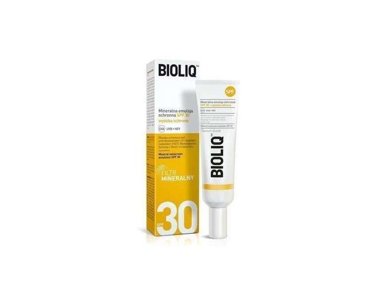 Bioliq SPF 30 Mineral Protective Emulsion Mineral Filter UVA UVB 30ml