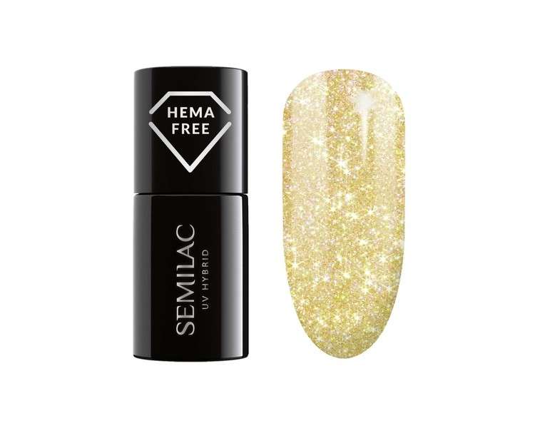 Semilac UV Hybrid Nail Polish 244 Sunbaked Yellow 7ml