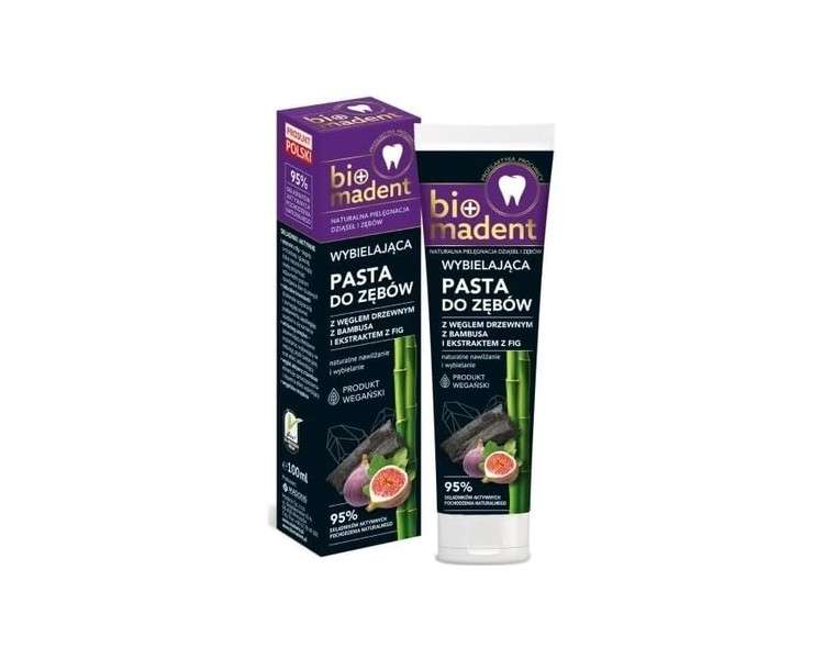 Bio Madent Whitening Toothpaste with Bamboo Charcoal and Fig Extract 100ml