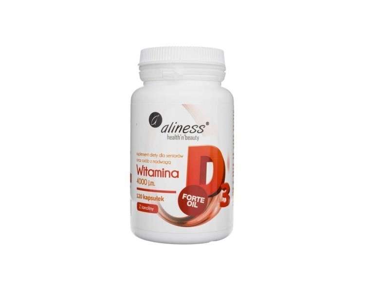 Aliness Vitamin D3 Forte 4000 IU 120 Capsules