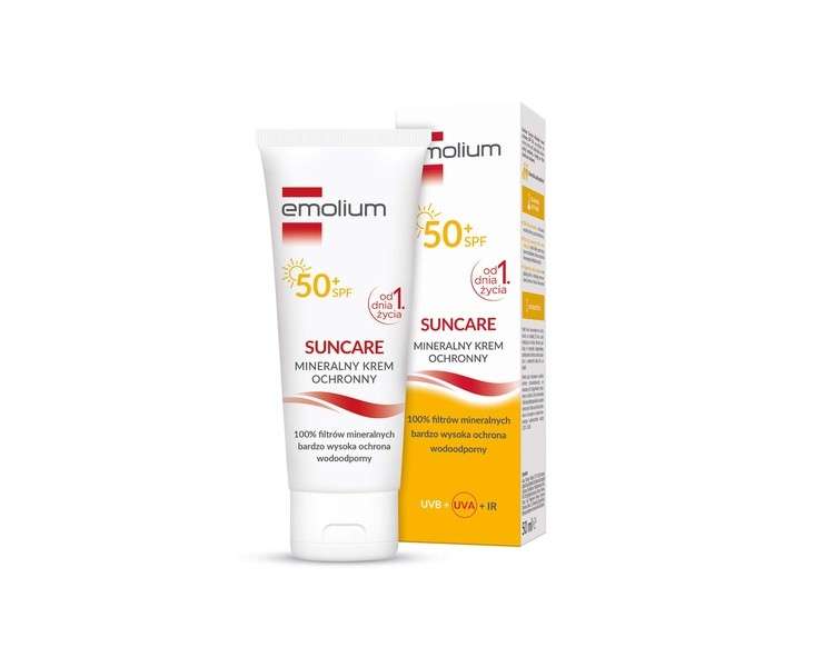 Emolium Suncare Mineral Protective Cream for Children and Adults SPF50+ 50ml