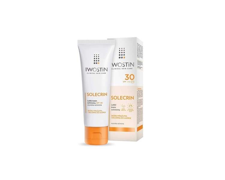 Iwostin Solecrin Light Protective Cream SPF 30 Face Sunscreen 50ml