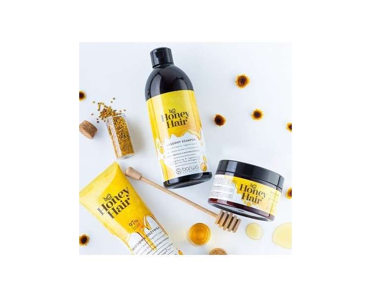 Barwa Honey Hair Moisturizing Regenerating Shampoo Conditioner for Dry Damaged Hair