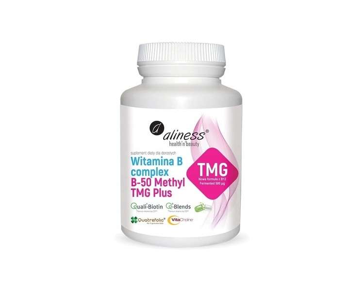 Vitamin B Complex B-50 Methyl TMG Plus 100 Capsules