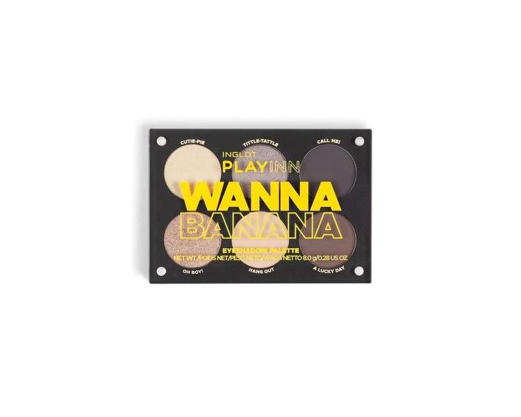 Inglot PLAYINN Eyeshadow Palette Wanna Banana