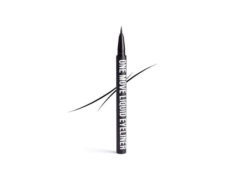 INGLOT One Move Liquid Eyeliner Black Gel Liner Waterproof Smudge Proof High Pigmentation Vegan