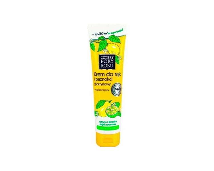 Cztery Pory Roku Glycerin Hand Cream Lemon 130ml Hand Cosmetics