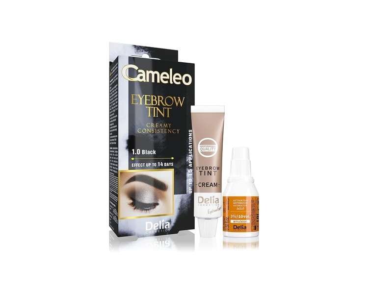 Cameleo Black Eyebrow Tint Creamy Long Lasting Color 15ml
