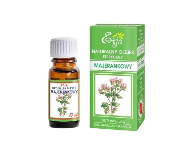 Etja Natural Marjoram Essential Oil Herbal Spicy Scent 10ml