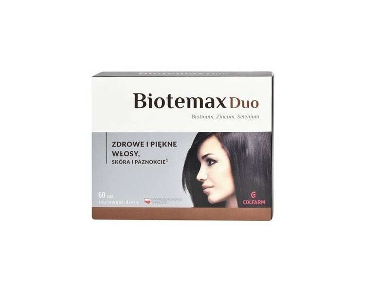 Biotemax Duo 60 Tablets Beautiful Hair Skin Nails