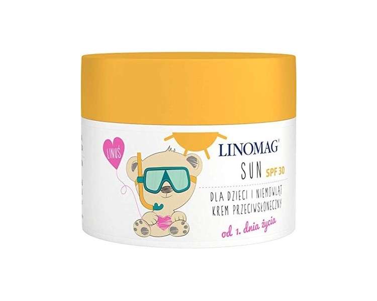 LINOMAG Sun Water-Resistant Cream 50ml - Effective Protection Against UVA and UVB Radiation