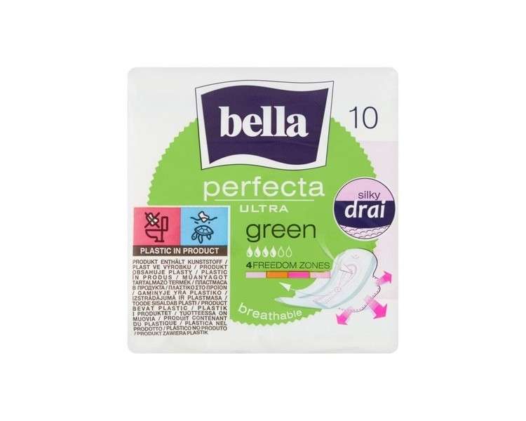 Bella Perfecta Ultra Green Sanitary Pads 10 Pieces