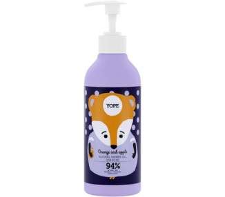 YOPE Natural Shower Gel for Kids with Cranberry Extract and Lavender 400ml Orange Apple