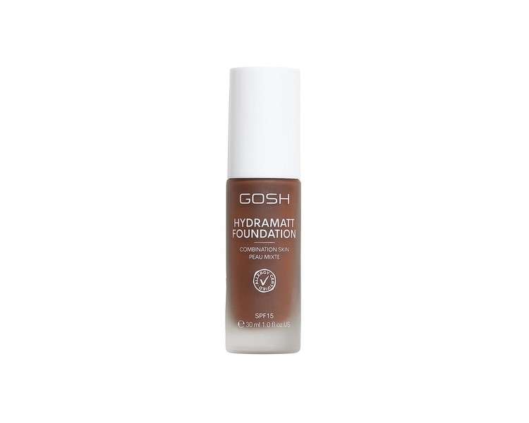 GOSH Foundation with SPF 15 for Light and Dark Skin Vegan Mattifying Makeup for Dry, Sensitive and Oily Skin - 020N