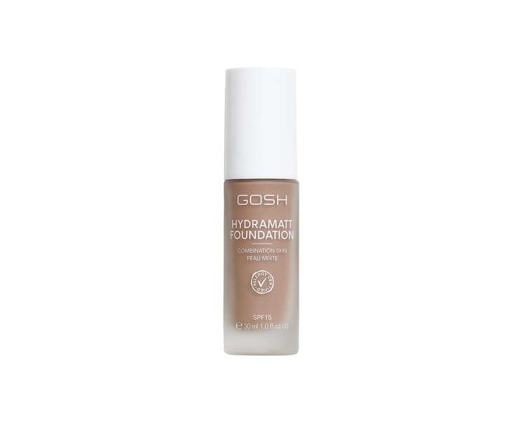GOSH Foundation with SPF 15 for Light and Dark Skin Vegan Mattifying Makeup for Dry, Sensitive and Oily Skin - 016N