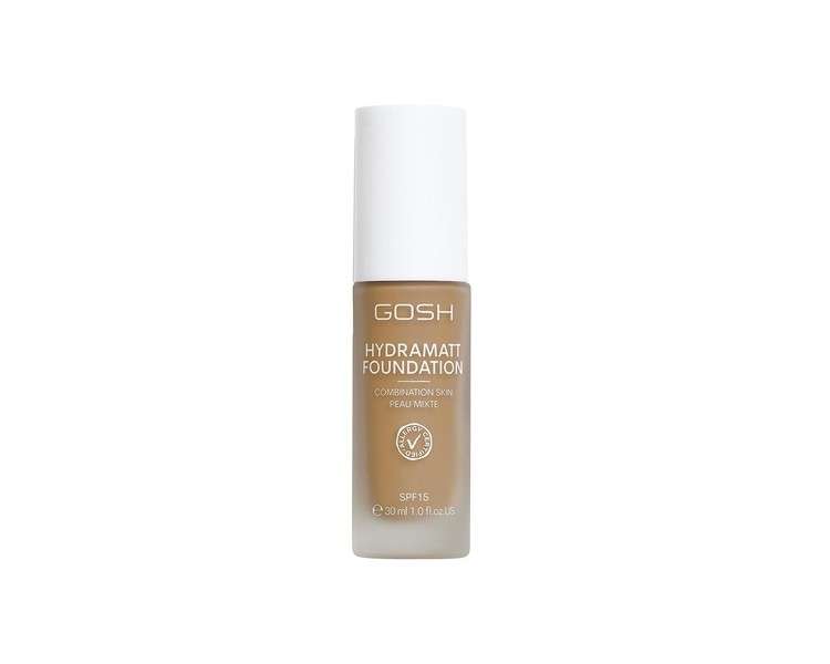 GOSH Foundation with SPF 15 for Light and Dark Skin Vegan Mattifying Makeup for Dry, Sensitive and Oily Skin - 014Y