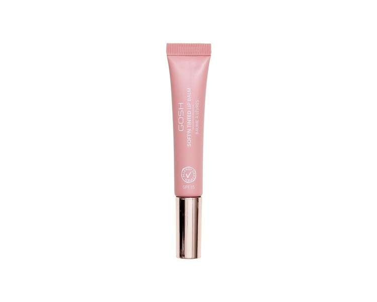 Gosh Tinted Lip Balm with Colour in Vintage Rose 04 Smooth Soft Lips and Care One Glossy Booster Lipstick Vegan Ingredients SPF 15