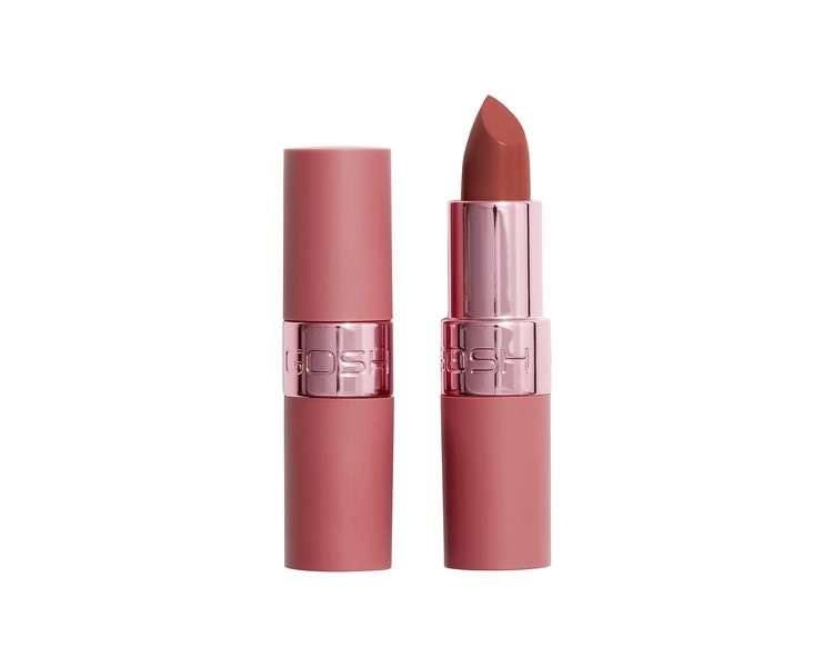 GOSH Luxury Rose Lipstick with Light Sheen Intense Nude Shades 003 Adore