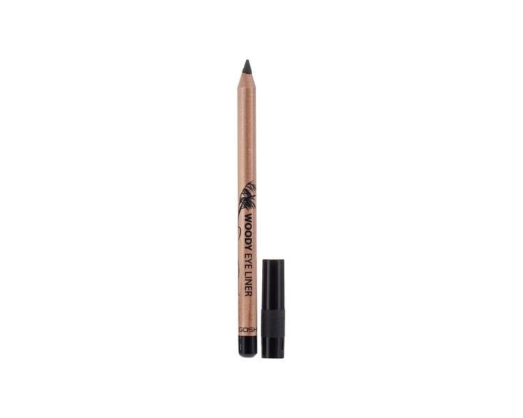 GOSH Woody Eye Liner Waterproof Eye Pencil 001 Ebony Black