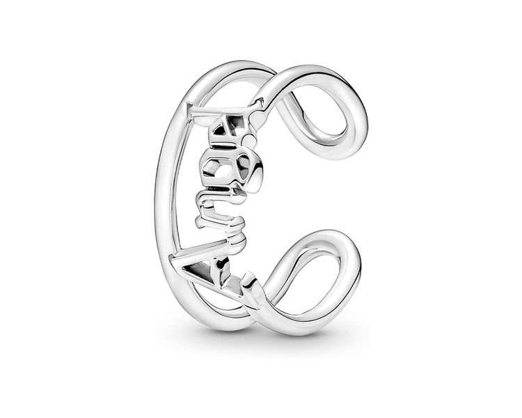 PANDORA ME Open Ring Angel Silver 190105C00