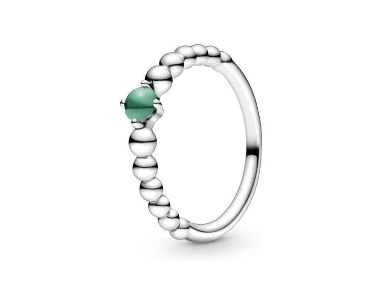 Sterling Silver Ring with Rainforest Green Crystal